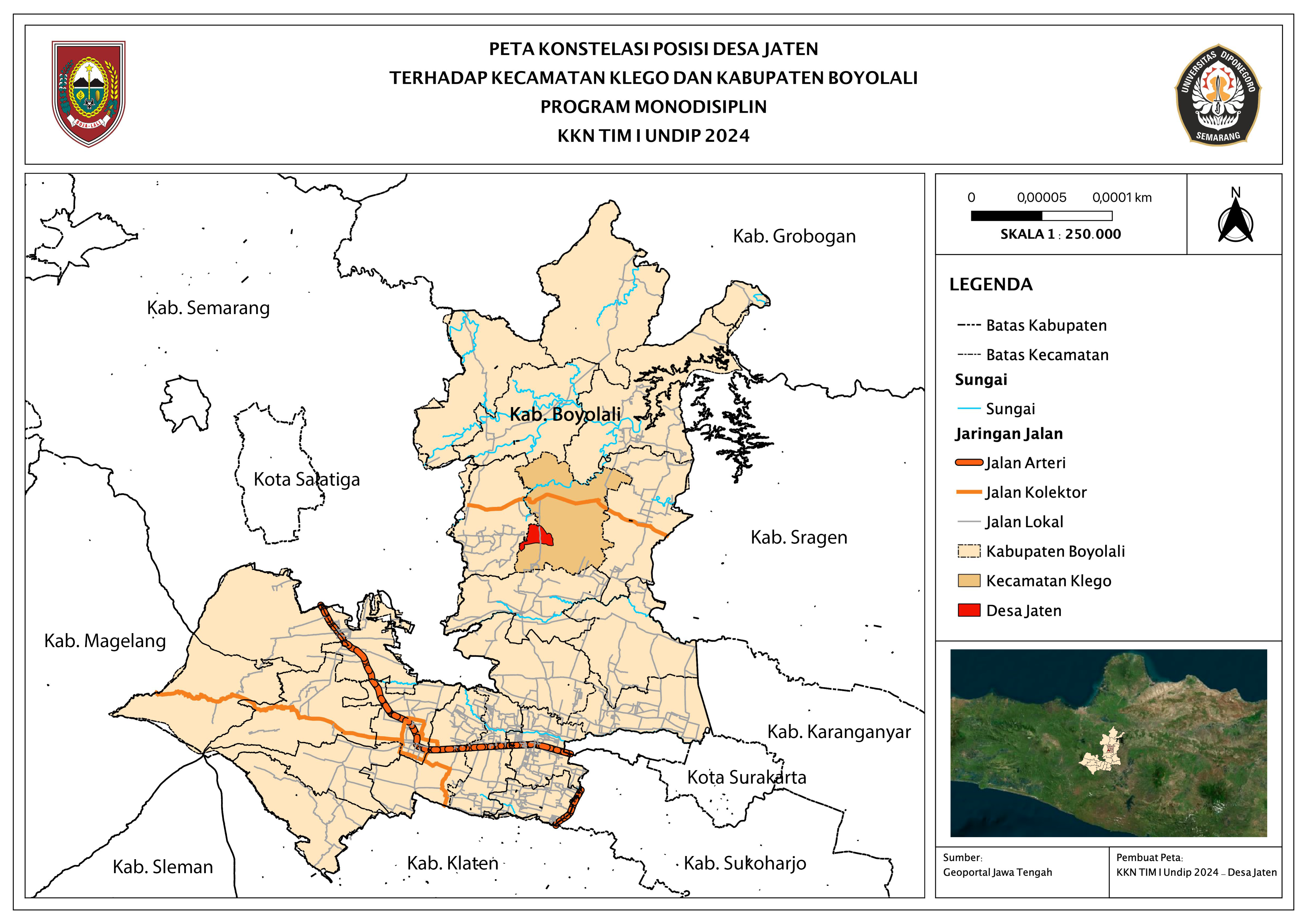 Konstelasi Desa Jaten, Kecamatan Klego, Kabupaten Boyolali